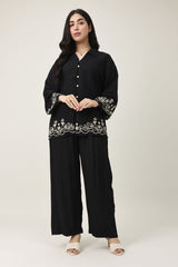 EVERYDAY ELEGANT CO-ORD SET-BLACK