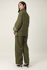 EVERYDAY ELEGANT CO-ORD SET-OLIVE