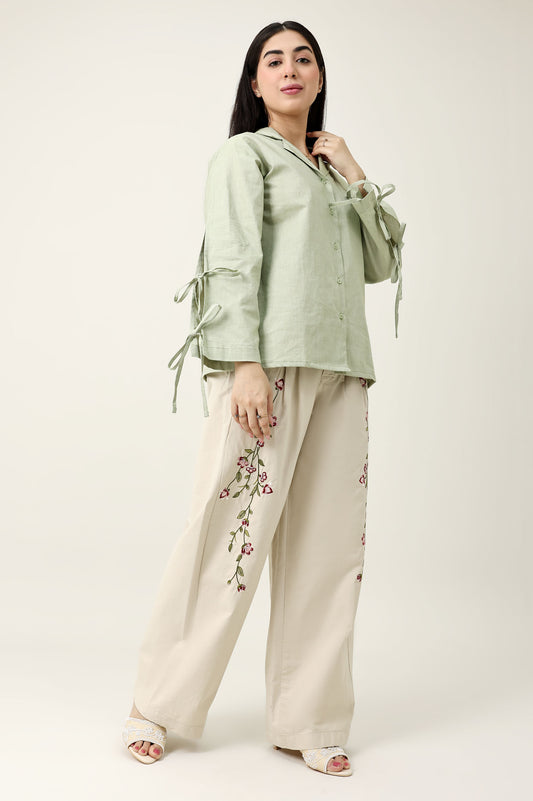 SMOOTH WARDROBE ESSENTIAL CO-ORD-GREEN