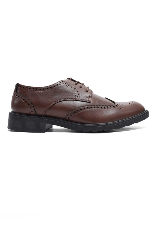 IMPERIAL WINGTIP BROGUES-COFFEE