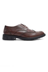 IMPERIAL WINGTIP BROGUES-COFFEE