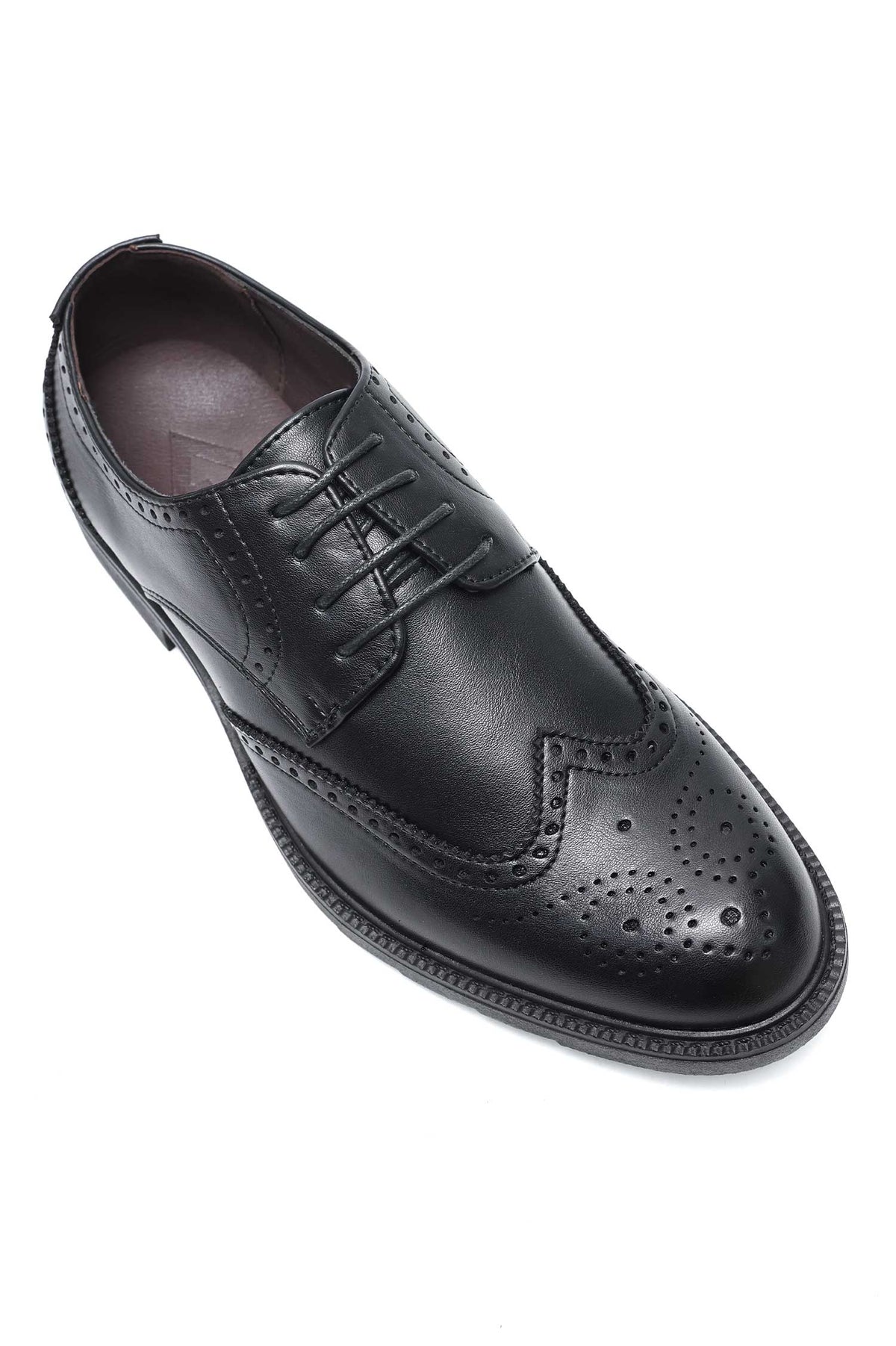 IMPERIAL WINGTIP BROGUES-BLACK