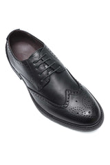 IMPERIAL WINGTIP BROGUES-BLACK