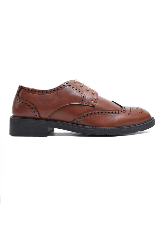 IMPERIAL WINGTIP BROGUES-TAN