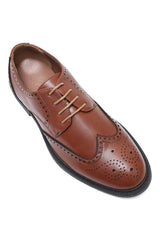 IMPERIAL WINGTIP BROGUES-TAN