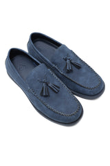 LUXE TASSEL COMFORT LOAFERS-NAVY