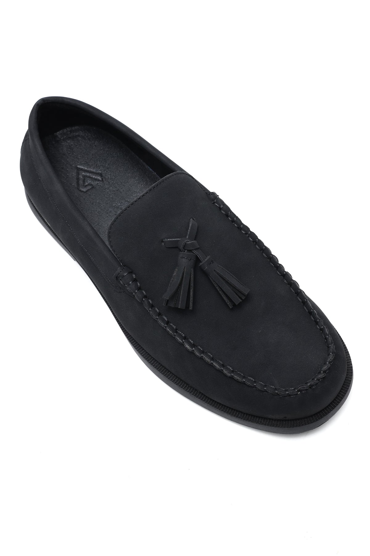 LUXE TASSEL COMFORT LOAFERS-BLACK