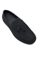 LUXE TASSEL COMFORT LOAFERS-BLACK