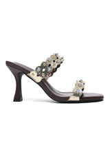 LUXE SCALLOP HEEL-GOLD