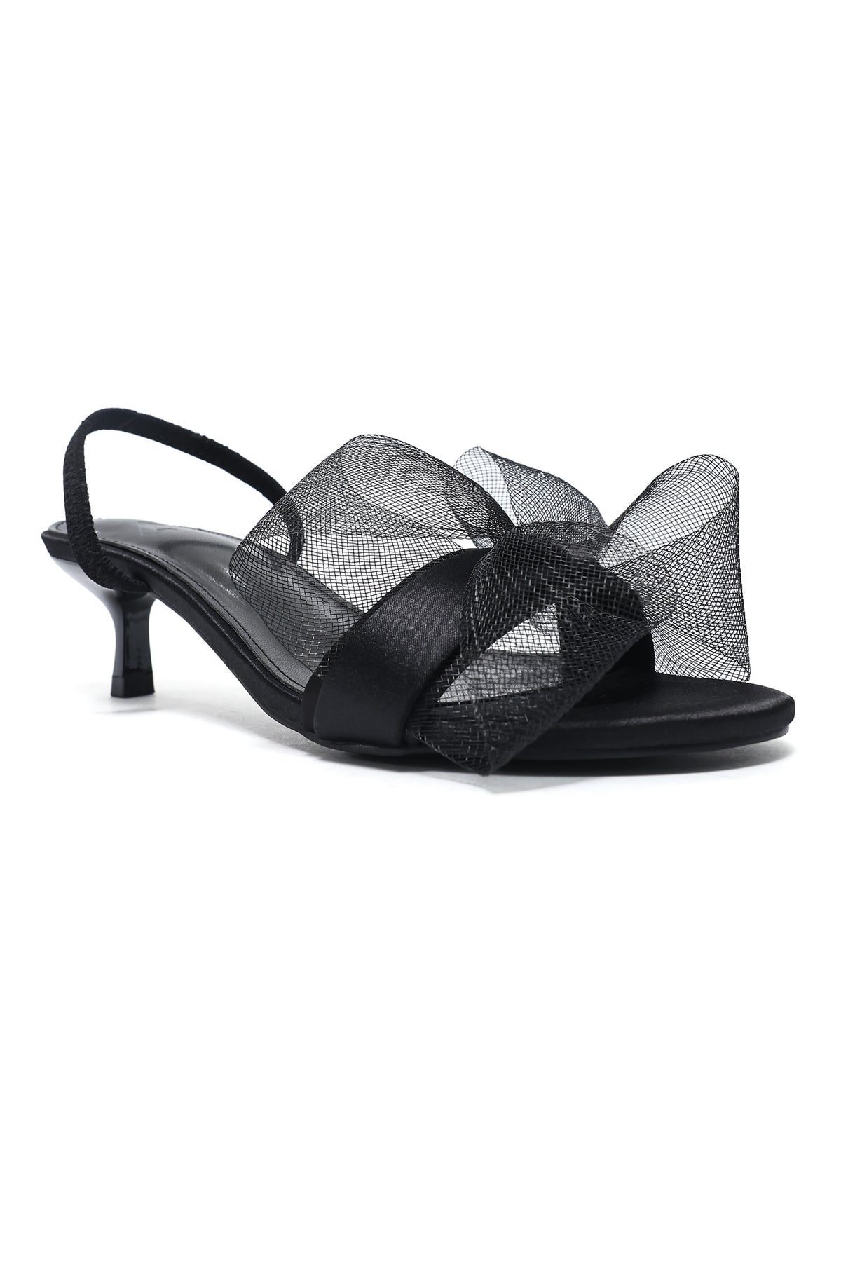 LUXE MESH WHISPER HEEL-BLACK