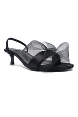 LUXE MESH WHISPER HEEL-BLACK