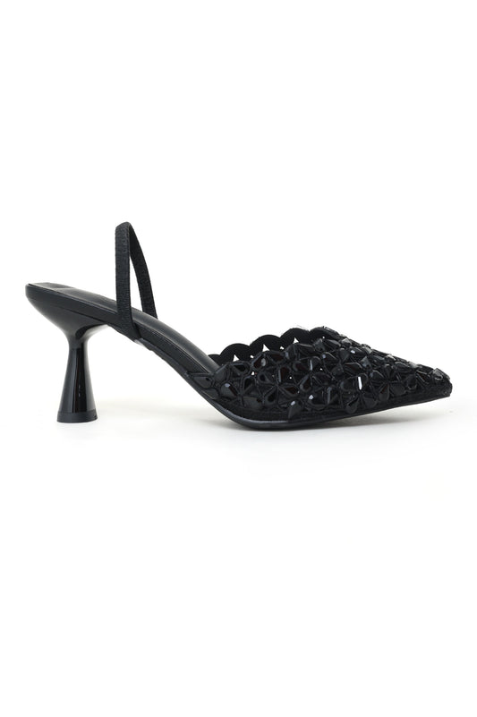 LILY LUXURY HEELS-BLACK