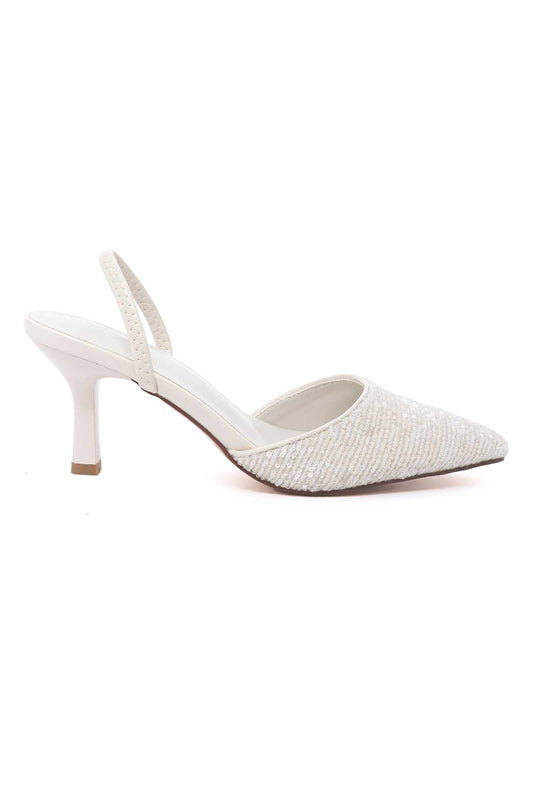 SPARK SHINE SINGBACK HEEL-WHITE