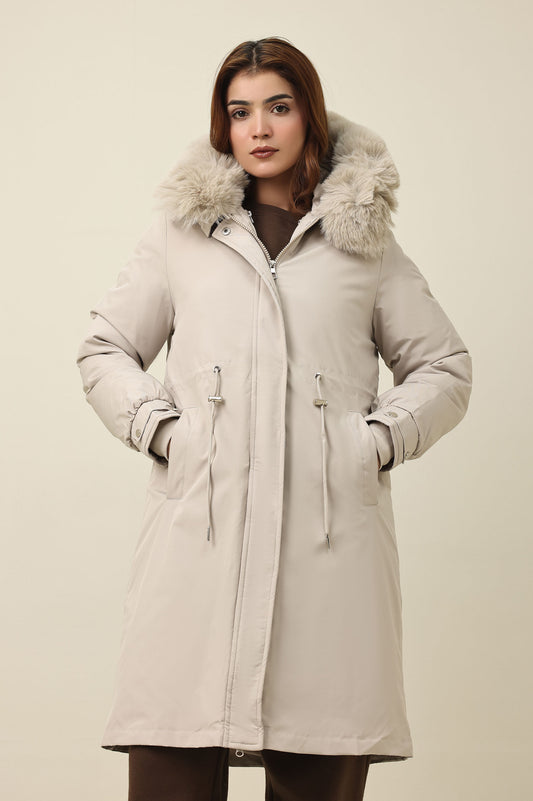 SHEARLING AVIATOR JACKET-CREAM