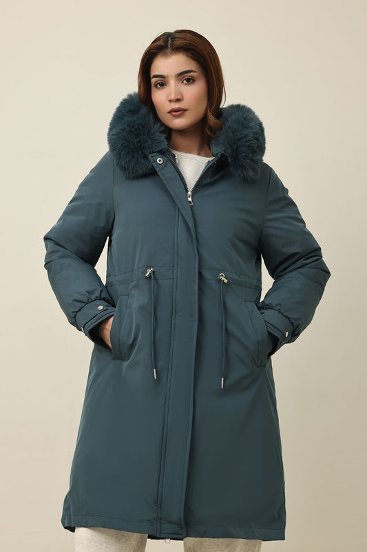 SHEARLING AVIATOR JACKET-BLUE