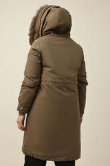 SHEARLING AVIATOR JACKET-OLIVE