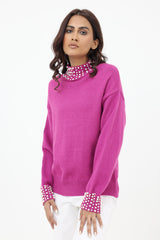 ALMAS SWEATER-Hot Pink
