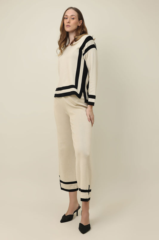 VARSITY MOD CO-ORD SET-BEIGE