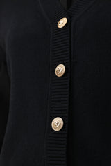 SLEEVELESS MONO SWEATER-BLACK