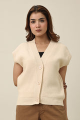 GENTLESTITCH CLASSIC VEST-BEIGE