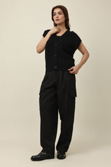 GENTLESTITCH CLASSIC VEST-BLACK