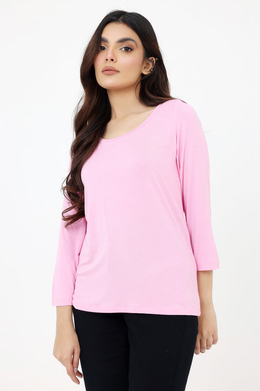 BASIC T SHIRT-PINK