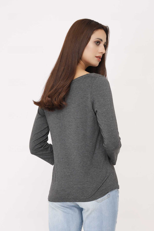 BASIC TSHIRT-DARK-GREY