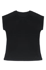 OVERSIZE PLAIN TEE-BLACK