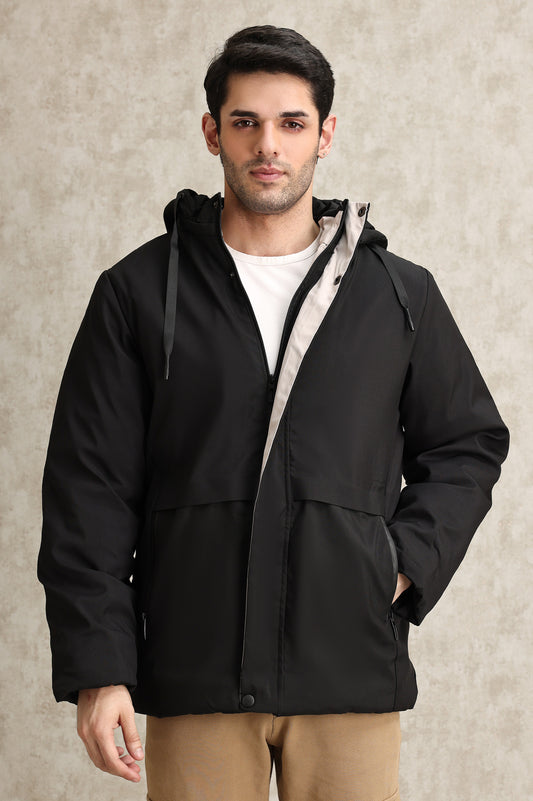 ALL-WEATHER SHIELD JACKET WITH PREMIUM INSULATION-BLACK