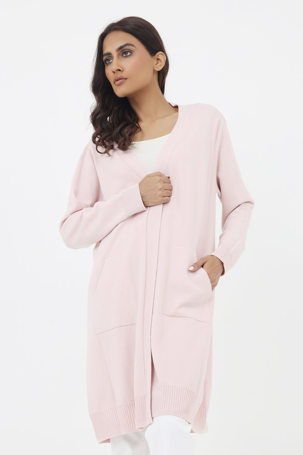 LONG SWEATER-PINK