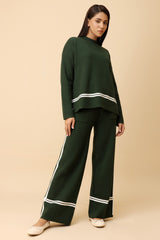 RELAXED KNITWEAR SUIT-GREEN