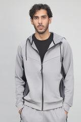 ACTIVEWEAR TRACKSUIT-LT-GREY/DK-GREY