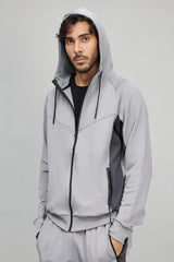 ACTIVEWEAR TRACKSUIT-LT-GREY/DK-GREY