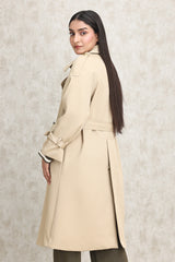 TAILORED TRENCH COAT-KHAKI
