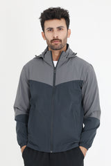 PARACHUTE JACKET-DK-GREY