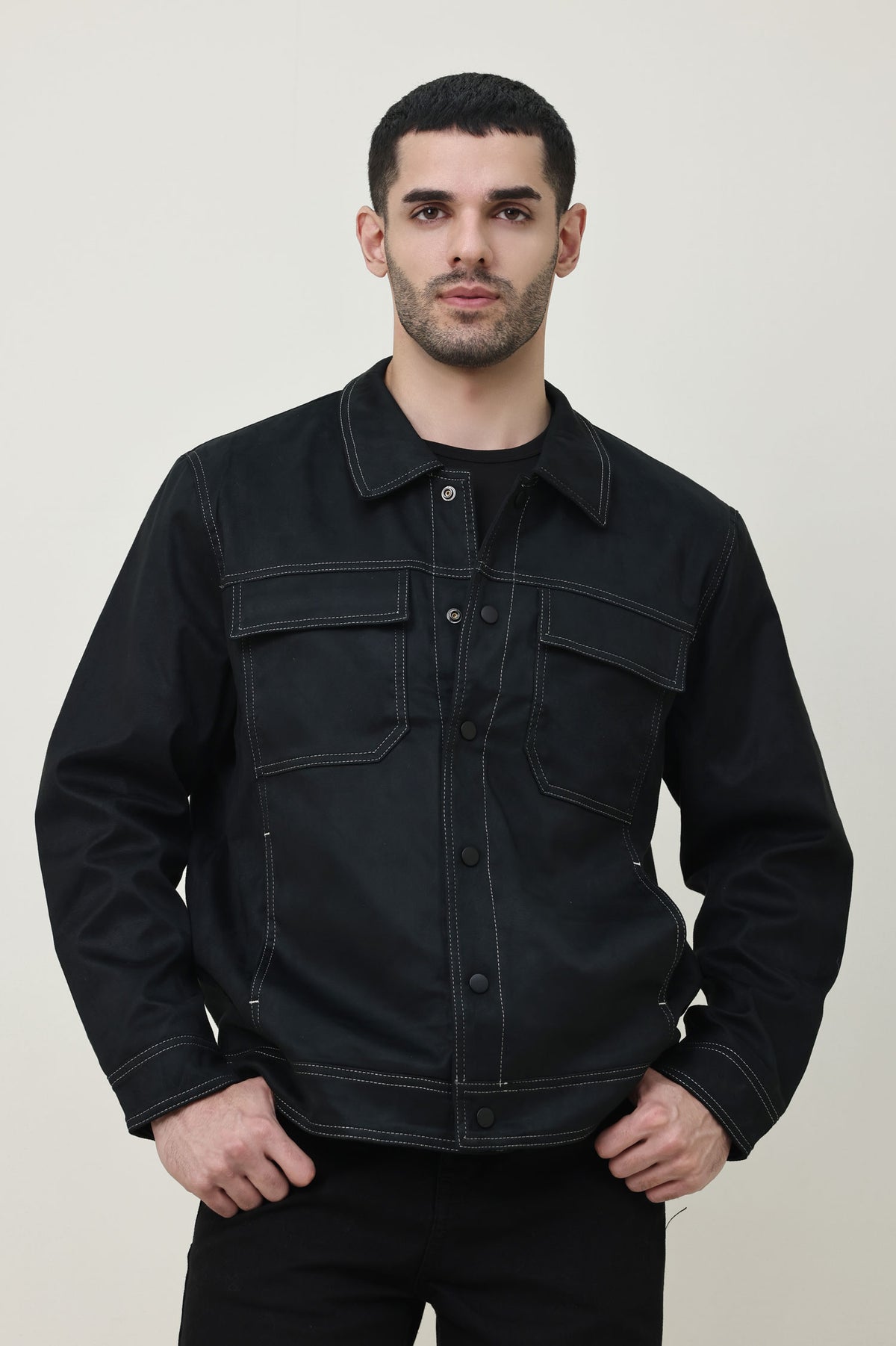 RUGGED FRONTIER JACKET-BLACK