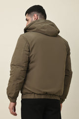 ALPINE BLOCK PUFFER JACKET-BLACK