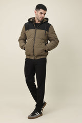 ALPINE BLOCK PUFFER JACKET-BLACK