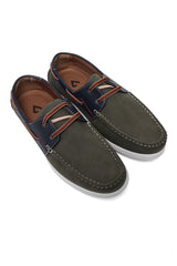 PRIME COMFORT SHOE-OLIVE/NAVY