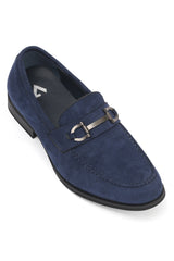 SUEDE LOAFERS-NAVY
