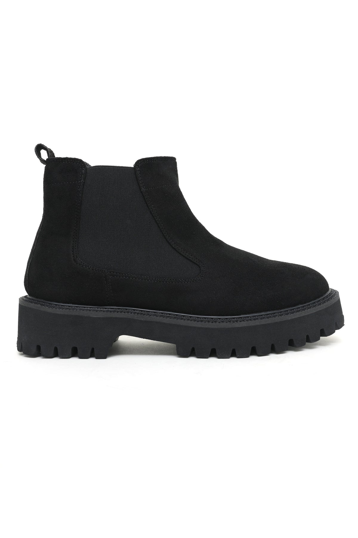 SUEDE BOOTS-BLACK