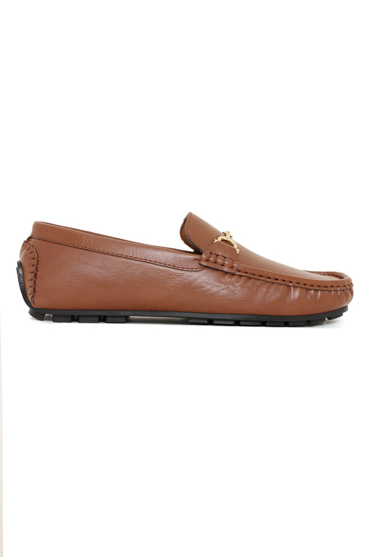 DAPPER CHARM LOAFERS-BROWN
