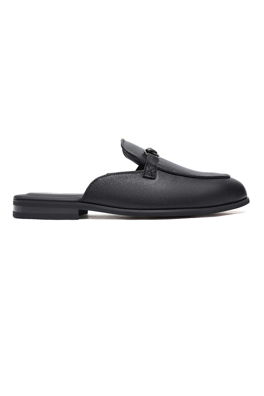 EXECUTIVE MULE LOAFERS-BLACK