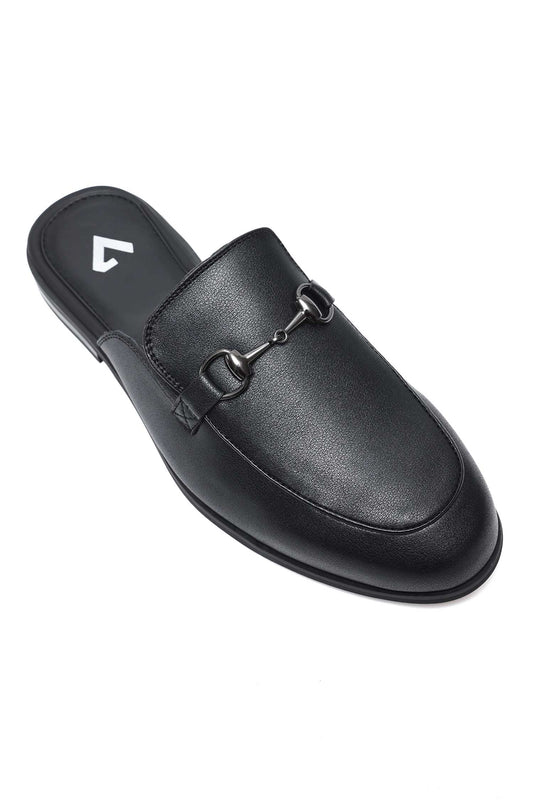 EXECUTIVE MULE LOAFERS-BLACK