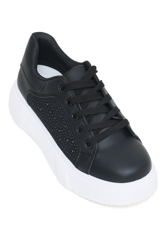 SEQUIN SNEAKERS-BLACK