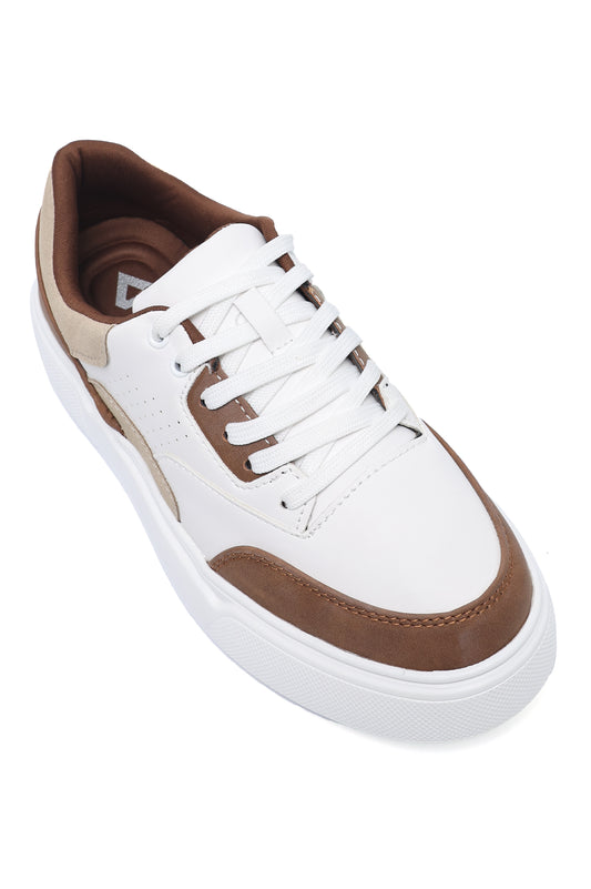 CROSSWAY COMFORT SNEAKER-WHT/BROWN
