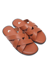INTERLOCK LAYERED SANDALS-CAMEL