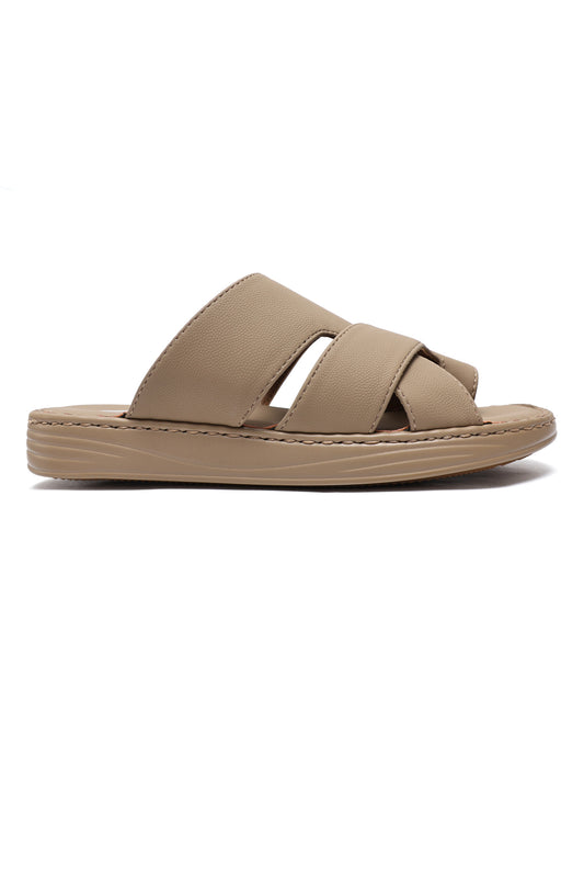 DUAL STRAP SANDALS-KHAKI