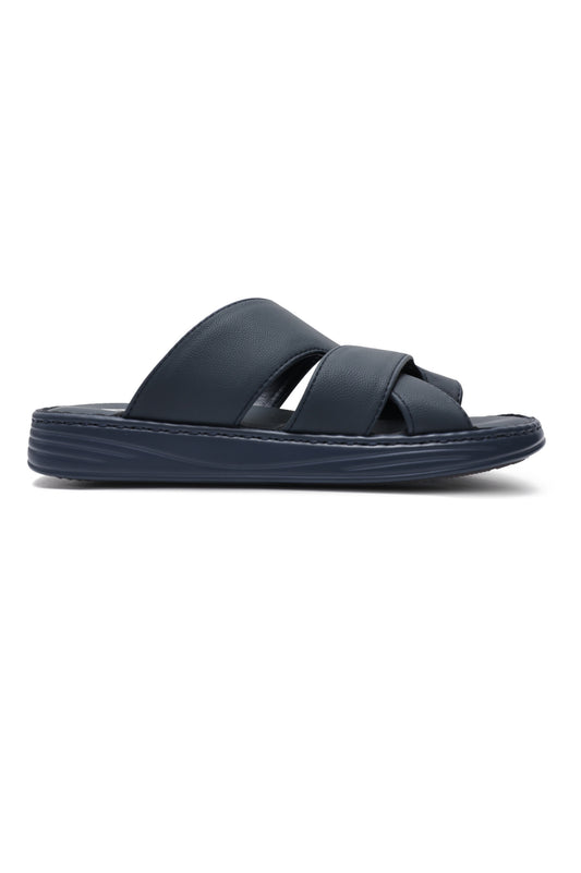 DUAL STRAP SANDALS-NAVY
