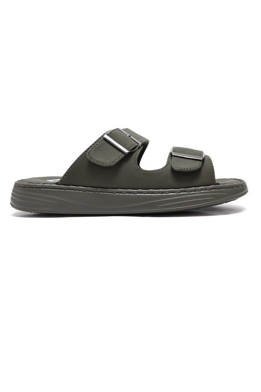 SMART STRAP LEISURE SANDALS-OLIVE